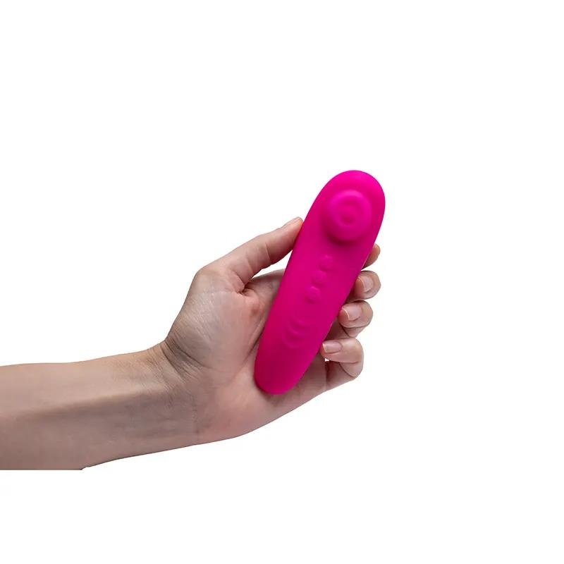 Stimulator łechtaczki Pan - 10 trybów pulsacyjnego tapowania, silikon medyczny, długość 16,5 cm - 6