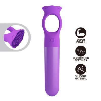 Wibrator Gianna Mini z uchwytem pierścieniowym, 15,5 cm - 1 2