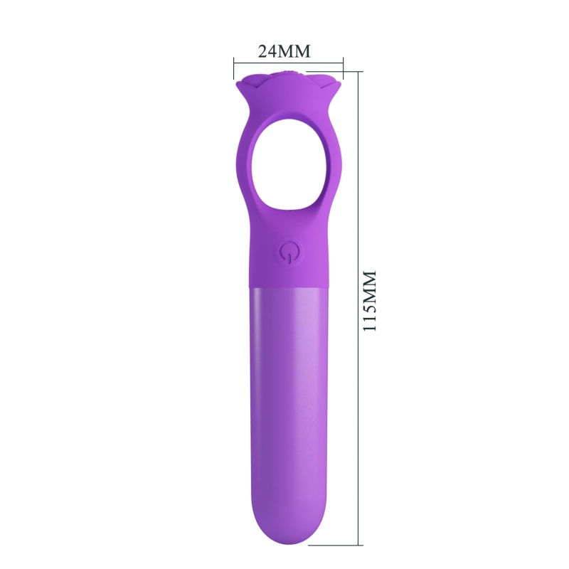 Wibrator Gianna Mini z uchwytem pierścieniowym, 15,5 cm - 7