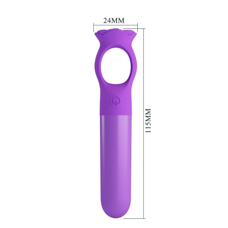 Wibrator Gianna Mini z uchwytem pierścieniowym, 15,5 cm - 7