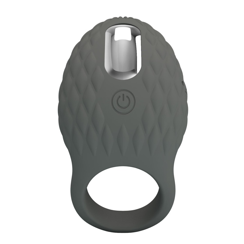 Wibrujący pierścień na penisa Master Ring - 7 trybów wibracji, silikon medyczny, 10 cm - 2