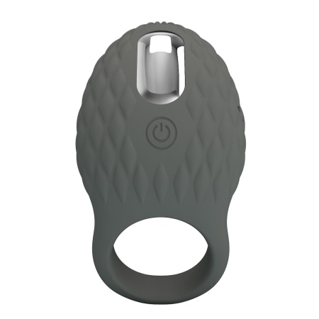 Wibrujący pierścień na penisa Master Ring - 7 trybów wibracji, silikon medyczny, 10 cm - 2
