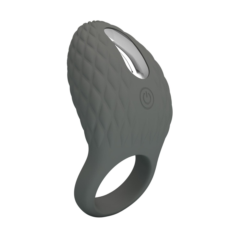 Wibrujący pierścień na penisa Master Ring - 7 trybów wibracji, silikon medyczny, 10 cm - 3