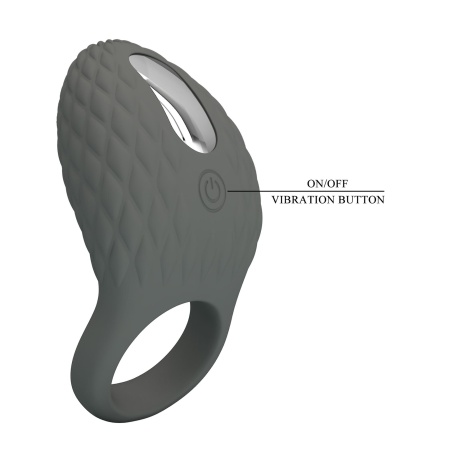 Wibrujący pierścień na penisa Master Ring - 7 trybów wibracji, silikon medyczny, 10 cm - 7