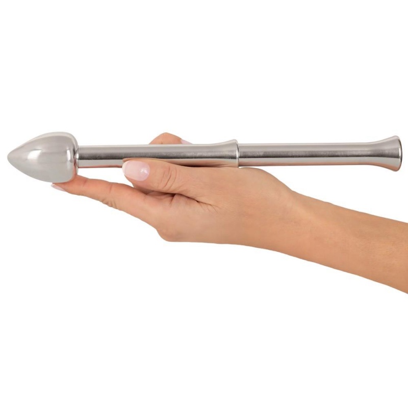 Stymulator prostaty Metal Milking Stick - wibrujący pręt metalowy o średnicy 1,6 cm i długości 26,5 cm - 6