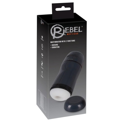 Masturbator Rebel 2 Functions – 4 tryby wibracji i 3 tryby ssania, długość całkowita 21,8 cm, głębokość wprowadzenia 15 cm - 1