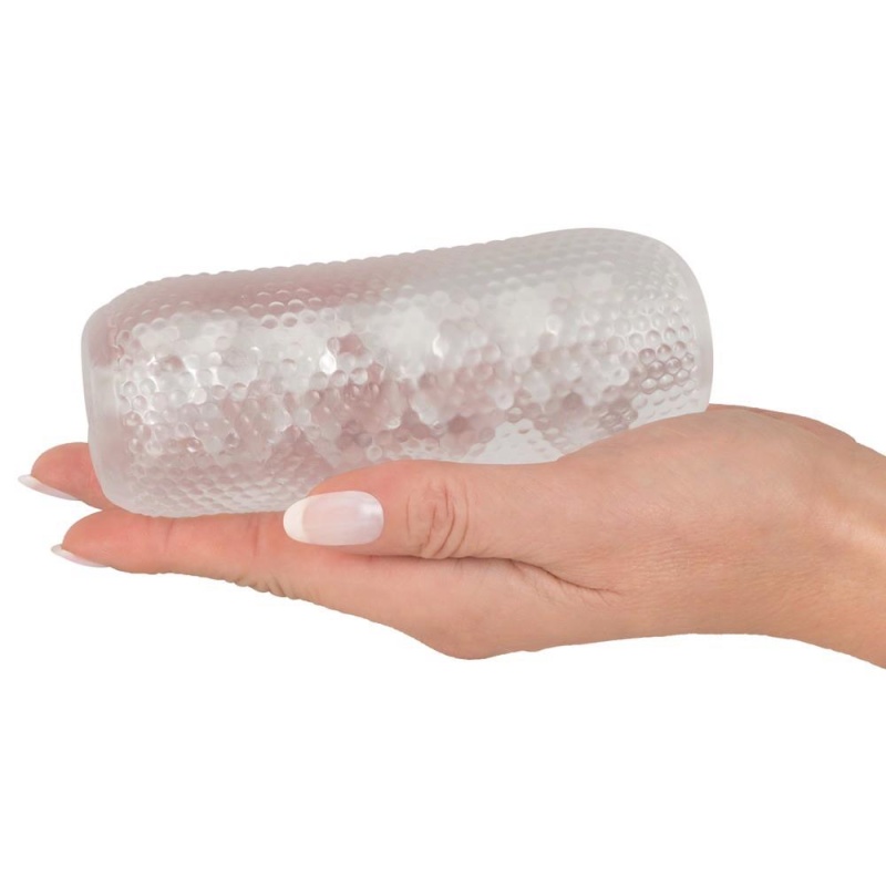 Masturbator kieszonkowy Speed by Stroker – przezroczysty TPE, struktura nubbingowa, długość całkowita 13 cm, średnica 1,3 cm - 7
