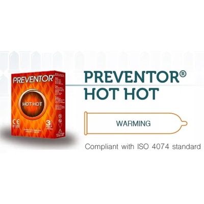 Hot Hot 3 Premium Latex Condoms - 1