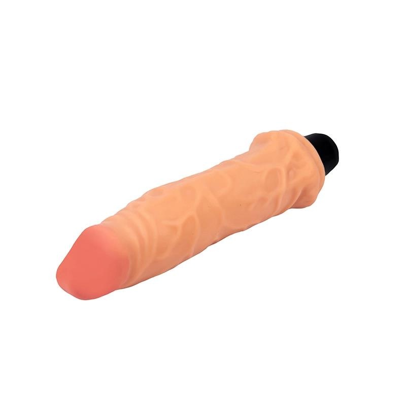 Wibrator The Real Deal 19 cm - miękki TPE, 16 cm penetracji, 4 cm szerokości, 2xAAA, splashproof - 4