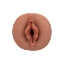 Sorority Girl Pussy Stroker - manualny masturbator TPR z teksturowaną komorą i otwartym kanałem, 9,5 × 6,3 cm - 3