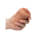 Sorority Girl Pussy Stroker - manualny masturbator TPR z teksturowaną komorą i otwartym kanałem, 9,5 × 6,3 cm - 5