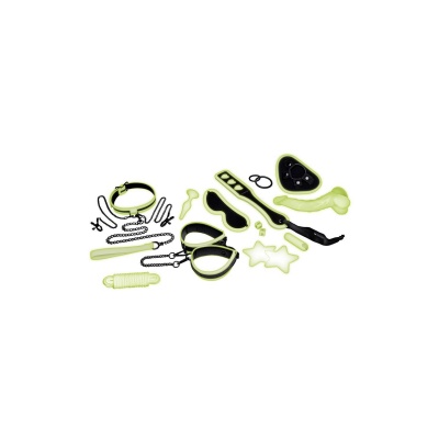 WHIPSMART 12 PCS GLOW IN THE DARK ALL-IN ONE BONDAGE SET - 1 2