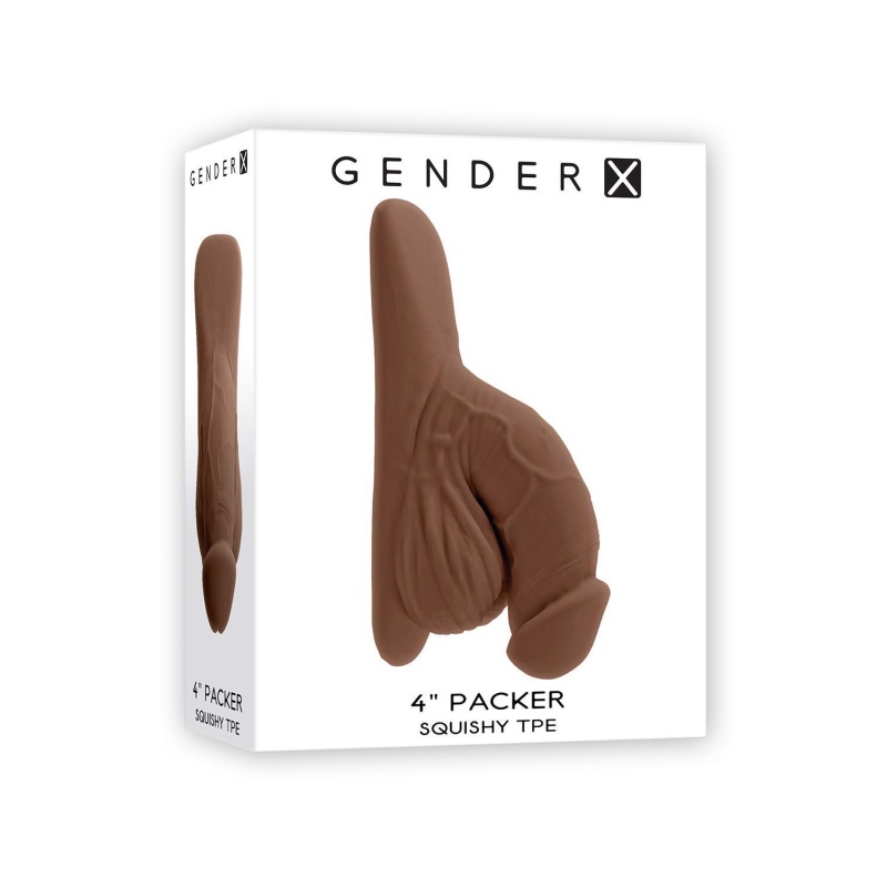 GENDER X 4 INCH PACKER, DARK FLESH - 1