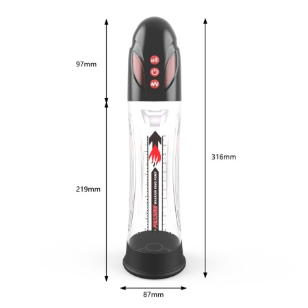 Pompka- PASSION PUMP, PREMIUM RECHARGEABLE AUTOMATIC WATERPROOF PUMP - 10