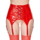 Vinyl Suspender Straps red S - 2