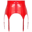 Vinyl Suspender Straps red S - 8