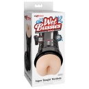 Masturbator analny PDX Extreme Wet Bussies Super Bangin' Butthole – samosmarująca wkładka Fanta Flesh (TPR), regulacja ssania, 2 - 1