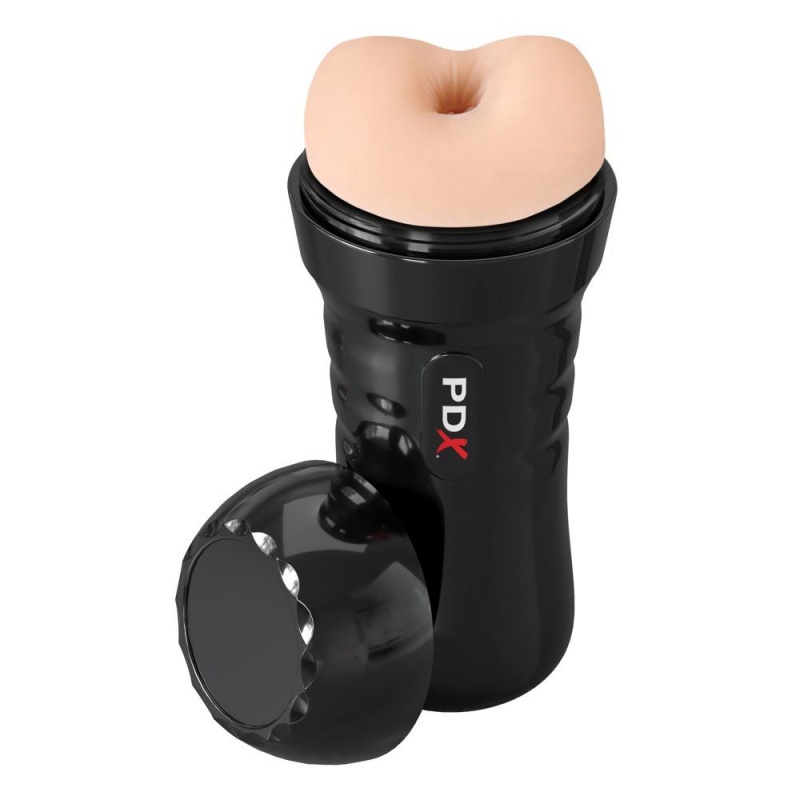 Masturbator analny PDX Extreme Wet Bussies Super Bangin' Butthole – samosmarująca wkładka Fanta Flesh (TPR), regulacja ssania, 2 - 3