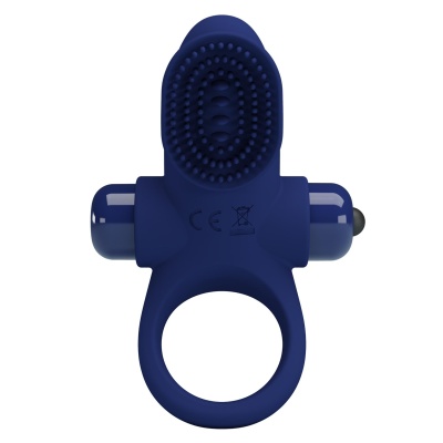 Pierścień na penisa Powerful Ring z wibracjami, silikonowy, śr. 3,5 cm - 1 2