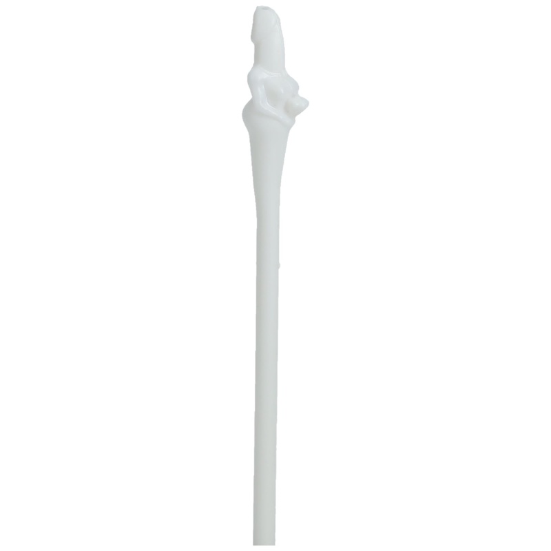 Bride Straws White - białe słomki na wieczór panieński z polietylenu (PE) - 1