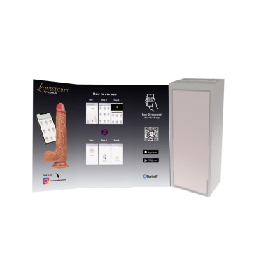 Wibrator realistyczny LS04 21,5 cm w kolorze cielistym - 1 2