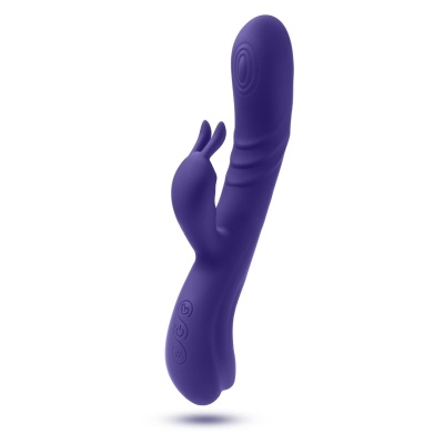 Wibrator króliczek Harper Midnight z ruchem Come-Hither i giętkim trzonkiem 22,2 cm - 1