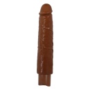 Soren Realistyczny Wibrator Dildo (Brown Edition) - 10 trybów wibracji, mocny silnik, USB Type-C, wodoodporny, smukły profil - 2