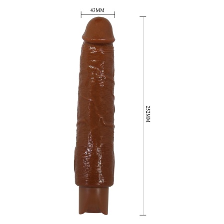 Soren Realistyczny Wibrator Dildo (Brown Edition) - 10 trybów wibracji, mocny silnik, USB Type-C, wodoodporny, smukły profil - 9
