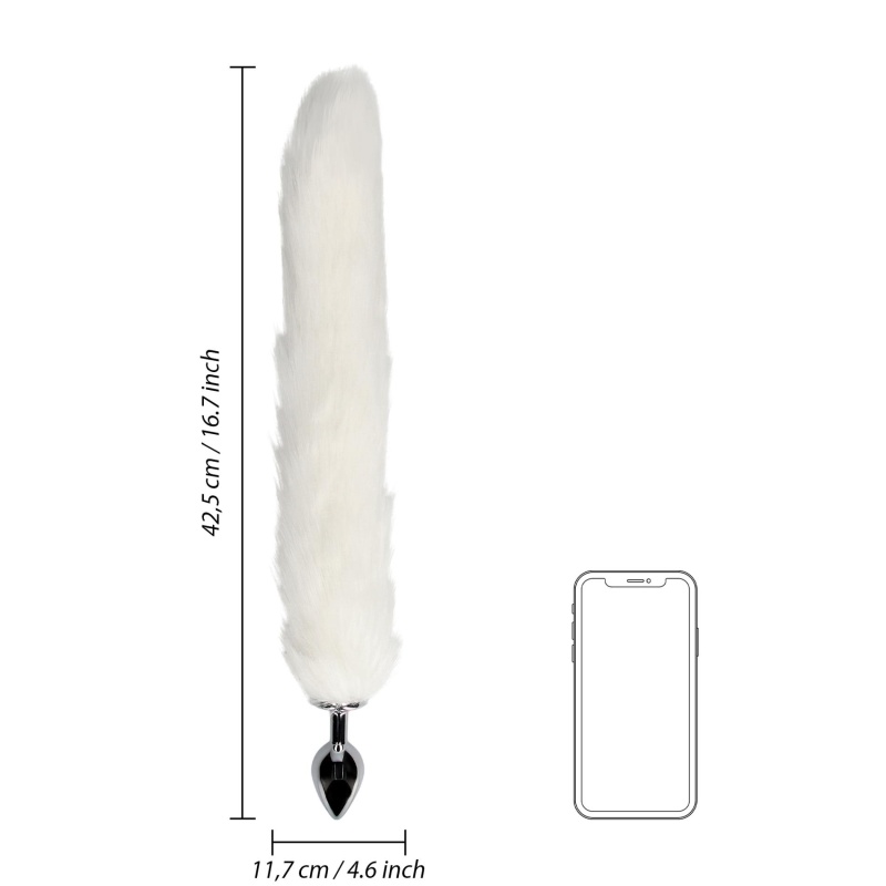 Fox Tail with Metal Butt Plug - 8
