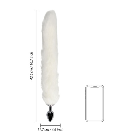 Fox Tail with Metal Butt Plug - 8