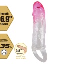 Nakładka na penisa Odes z pierścieniem (17,5 cm) - 2