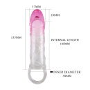 Nakładka na penisa Odes z pierścieniem (17,5 cm) - 7