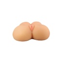 Masturbator Hallie z podwójnym wejściem i wibracją sterowaną pilotem, materiał TPE X5 Plus, długość 29,8 cm, długość użytkowa 22 - 5