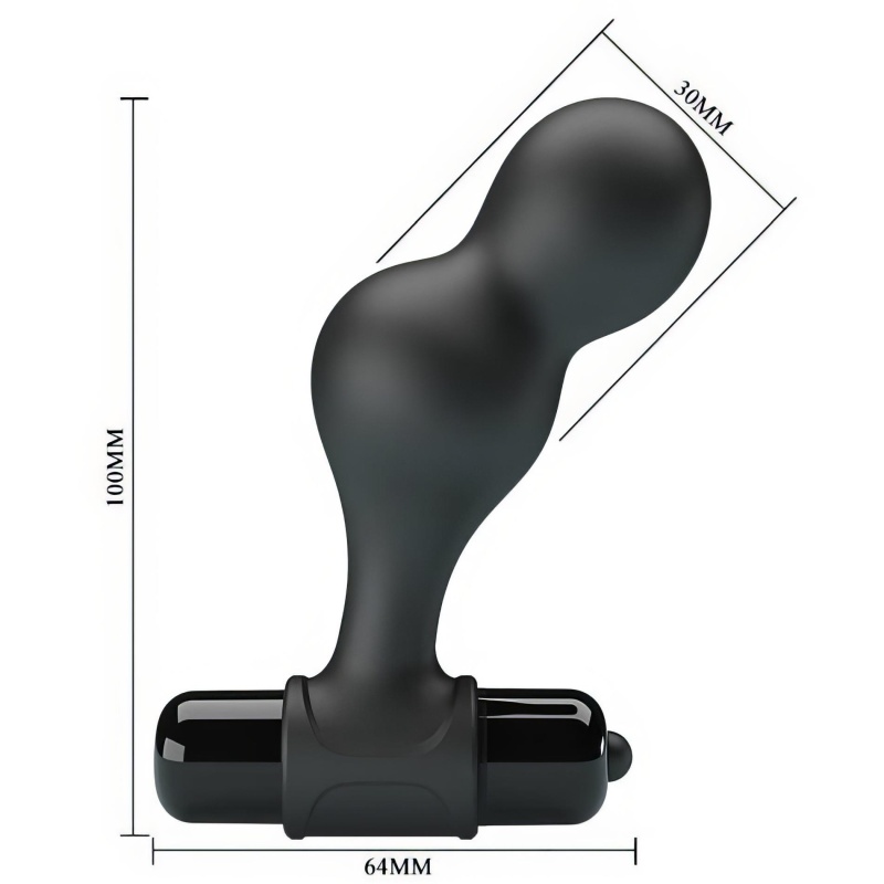 Korek analny BI-040133-MR z 10 trybami wibracji, 30 x 100 mm - 4