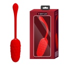 Jajko wibrujące Marina Egg Red - silikonowe, 12 funkcji wibracji, 7,5 cm - 1