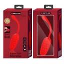 Jajko wibrujące Marina Egg Red - silikonowe, 12 funkcji wibracji, 7,5 cm - 13