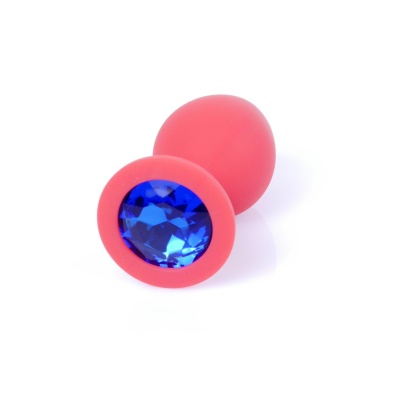 MyLove Toys - Jewellery Red Silicone PLUG Medium - 1