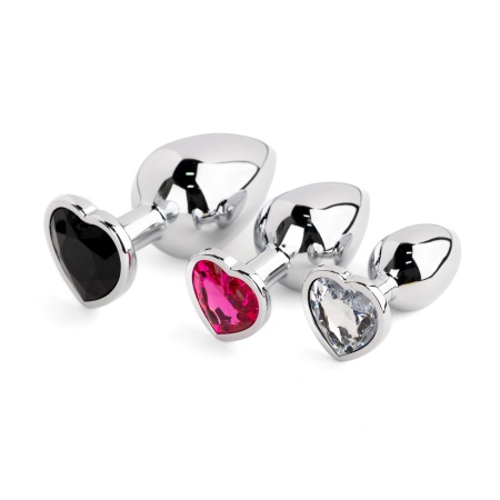 Jewellery - Silver Heart PLUG - SET - 2