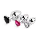 Jewellery - Silver Heart PLUG - SET - 2