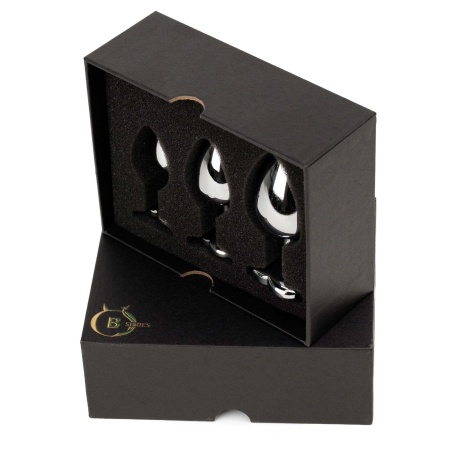 Jewellery - Silver Heart PLUG - SET - 7