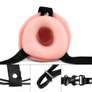 Wibrujący Uniseks Hollow Strap-On 6,5 cala (16,5 cm) Różowy - 6