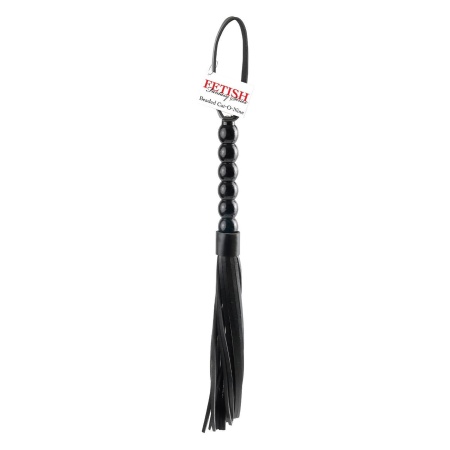 FETISH FANTASY SERIES BEADED CAT-O-NINE TAILS BLACK - 4