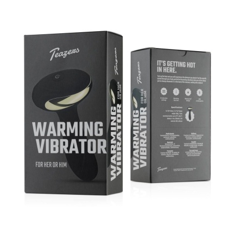 Wibrator analny z podgrzewaniem do 37°C Teazers TEA022 - 10 trybów wibracji, silikon medyczny, długość 14,4 cm - 13