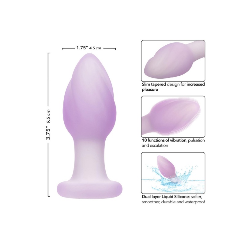 Wibrujący korek analny CalExotics Ridge Probe – 10 programów, 9,5 cm - 5