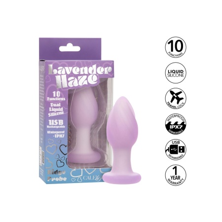 Wibrujący korek analny CalExotics Ridge Probe – 10 programów, 9,5 cm - 6