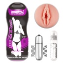 Wibrujący masturbator w puszce Vagina Stamina Tunnel 16 cm – anatomiczny, miękki - 1