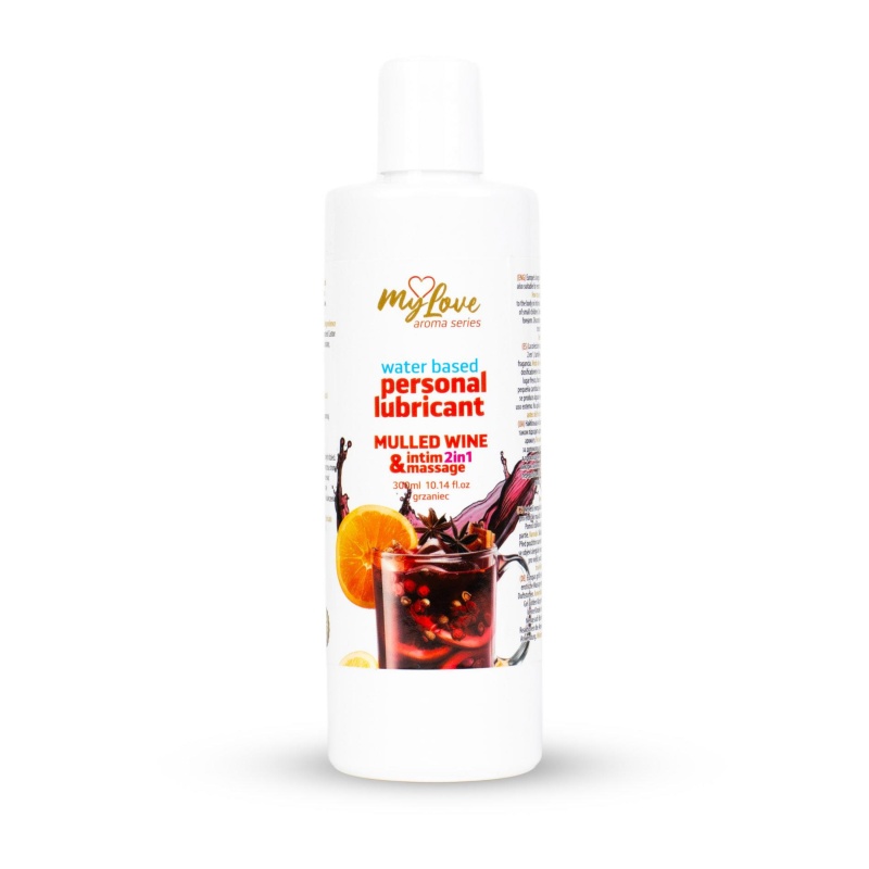 Preparat intymny i do masażu 2w1 MyLove Aroma Series Mulled Wine 300 ml - 1