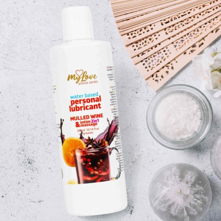 Preparat intymny i do masażu 2w1 MyLove Aroma Series Mulled Wine 300 ml - 5