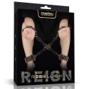 Zestaw do krępowania Hogtie z kolcami vintage – nadgarstki 31,7 cm, kostki 42 cm - 1