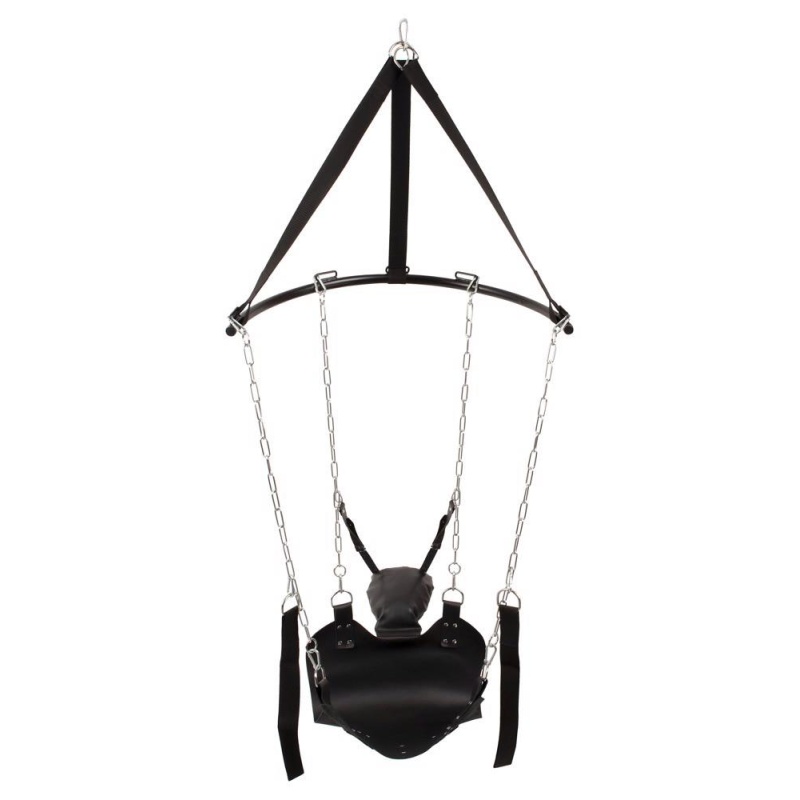 Huśtawka miłosna Sex Swing z mocowaniem sufitowym, regulacją wysokości i siedziskiem 75x49 cm - 1